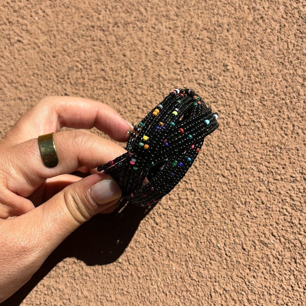 Beautiful handmade cuff beaded bracelet